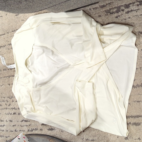 Lululemon Modal-Blend Open-Back Long Sleeve Shirt Lemon Sorbet - Picture 7 of 8